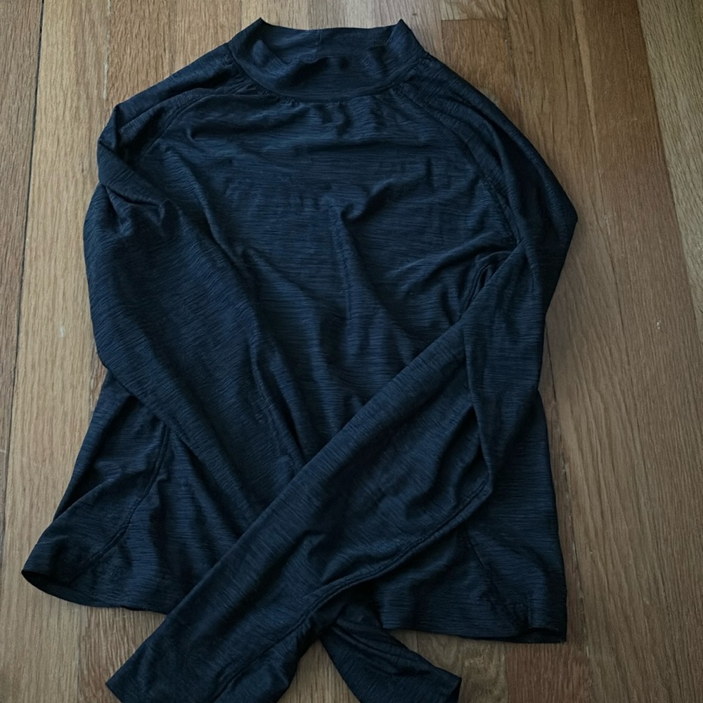 Black long sleeve athletic top